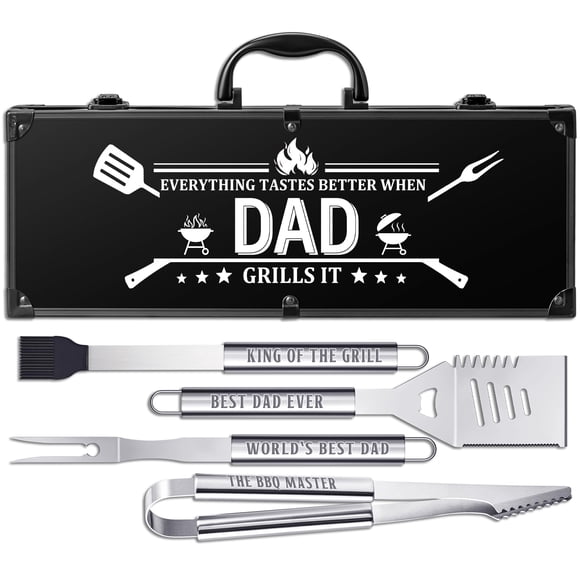 Juego de herramientas para barbacoa LEWARAN Kit de parrilla de acero inoxidable