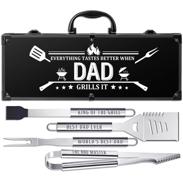 Juego de herramientas para barbacoa LEWARAN Kit de parrilla de acero inoxidable