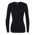 thumbnail image 2 of Adar Womens Comfort Long Sleeve Fitted T-Shirt Underscrub Tee- 3400 - Black - 3X, 2 of 7