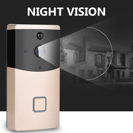 Qiilu Smart Wifi Video Doorbell Visual Camera Intercom Remote