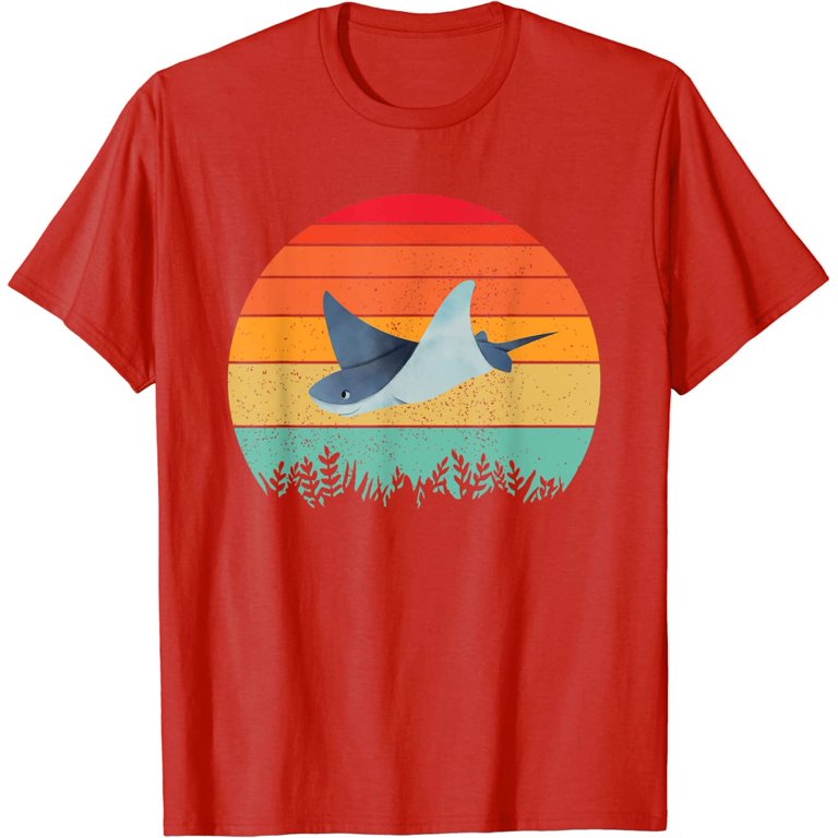 Sunset Fishing Short-sleeve Unisex T-shirt, Retro Sunset Fishing