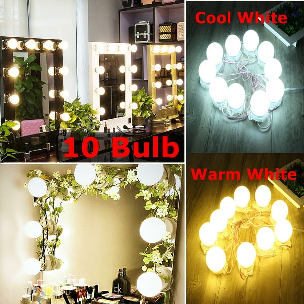 10 Mirror Light Bulb Hollywood Super Star Style Makeup Mirror Vanity