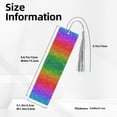 thumbnail image 3 of Kdxio Rainbow Glitter Print Metal Tassel Bookmarks,Perfect Gift for Art Lovers and Bookworms Metal Bookmarks for Women, 3 of 8