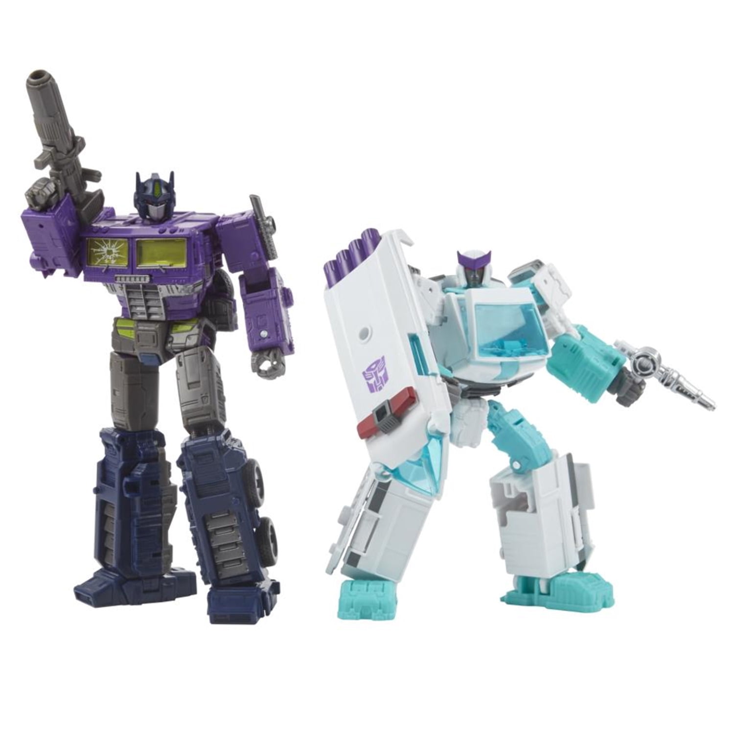 Transformers Generations Selects Shattered Glass Optimus Prime and Ratchet Action Figure Set, 2 Pieces