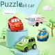 thumbnail image 1 of Rompecabezas de mapa de coche, juego de pistas de bricolaje, coche eléctrico de juguete, mini señal de carretera, juguete educativo, 1 of 1