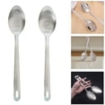 thumbnail image 1 of A Set of Stainless Cooking Spoon with Comfortable Ergonomic Handle, Versatile Kitchen Utility, Dishwasher Safe, Comfortable Kitchen Cooking Spoon for Basting Serving Mixing and Baking Applications, 1 of 9