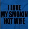 thumbnail image 2 of Love My Smokin Hot Wife Funny Spouse Men Big & Tall Graphic Hoodie Brisco Brands 2X, 2 of 6
