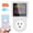 White - US Plug, variant on NFTIGB Tuya Wifi Intelligent Power Socket Electricity Power Monitor Multi-energy Monitoring Meter 2.4 inch / 6 cm LCD Color Screen Mobilephone APP Remote Controlling Device UK Plug 110-240V