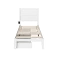 thumbnail image 3 of AFI NoHo Solid Wood Twin Bed with 2 Drawers in White, 3 of 6