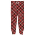 thumbnail image 7 of IAJDKMEK Men's Plaid Flannel Sleepwear Pants - Lightweight Lounge Bottoms with Pockets & Drawstring, Great Mens Casual Pants and Pajama Bottoms, Comfy Flannel Pajamas,Deep Red S, 7 of 7