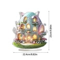 thumbnail image 6 of 4PCS 9.84in Easter Decorations 2D Acrylic Tabletop Signs Bunny and Egg House Set, Easter Acrylic Standing Decor for Home Pascua Party Display, 6 of 9