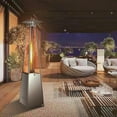 thumbnail image 3 of Vivicreate Pyramid Propane Patio Gas Heater 42000 BTU with Quartz Glass Tube Auto Ignition Wheels Ground Nails for Outdoor Commercial Restaurant Garden, 3 of 9