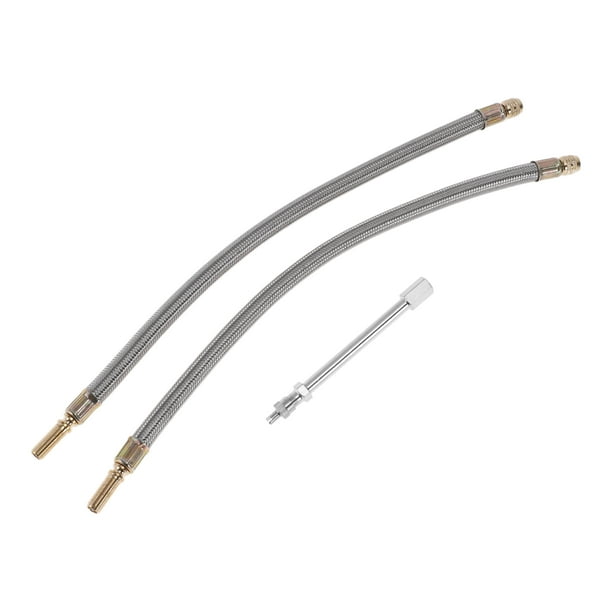 Juego de extensión de válvula de neumático de cobre de 180 grados de 350 mm para automóvil, motocicleta, RV, camión y bicicleta