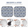 thumbnail image 7 of Uemuo Anchors And Steering Wheel Printed 2 PCS Car Windshield Sun Shade, Auto Sun Heat and UV Rays Blocker, Foldable Automotive Front Window Sunshade Protector, 7 of 7