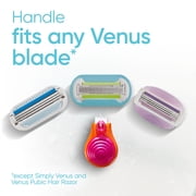 Gillette Venus Snap Cosmo Pink with Extra Smooth Womens On-the-Go Razor, 1 Handle & 1 Refill