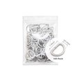 thumbnail image 4 of CRAFTMEMORE 100 Pack 1 Inch Metal D-Rings Non Welded Dee Ring for Bag Belt Lanyard DIY Craft Accessories (Silver), 4 of 10