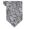thumbnail image 3 of Bar Iii Men's Wiles Skinny Floral Tie Black White Necktie, 3 of 3