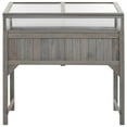 thumbnail image 3 of vidaXL 43.3"x21.3"x47.2" Solid Fir Wood Planter Boxes with Greenhouse, 3 of 12