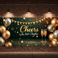 thumbnail image 5 of Decorative Design Retirement Banner Cheers Theme Golden Champagne Celebration For Retirement Party Event Decoration Indoor Celebration, 5 of 8
