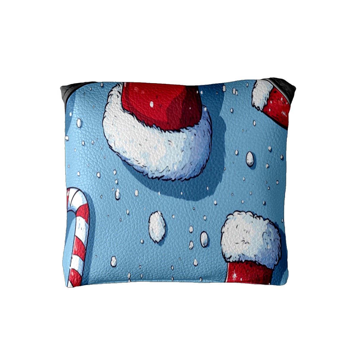 Golf Mallet Putter Cover Santa Hat Premium Leather Waterproof Magnetic Closure