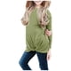 thumbnail image 3 of Gibobby Blusas Manga Larga Para Niñas Camiseta larga informal con tipo túnica, camiseta para niños, blusa, camisetas de manga para niñas, camisetas para niñas （Verde， 6-7 Años), 3 of 5