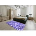 thumbnail image 5 of Ahgly Company Machine Washable Indoor Square Transitional Mauve Purple Area Rugs, 6' Square, 5 of 7