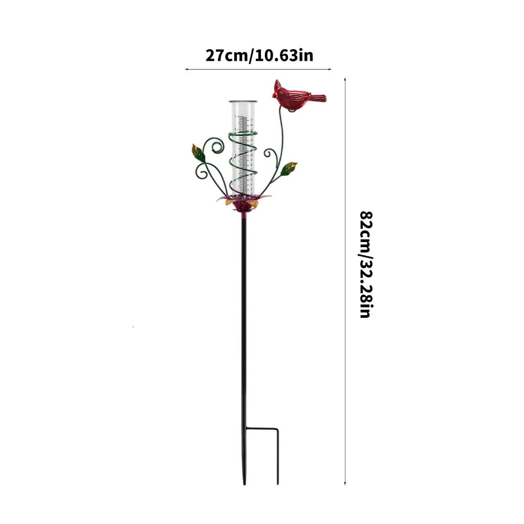 Giaone Durability Outdoor Rain Gauges Decorative Rain Gauges With Clear Scale for Rainfalls In Gardens and Farms