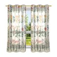 thumbnail image 6 of Yayeee Window Curtains Light Filtering 63"x42" Grommet Panel Pair Home Living Room Decor, Red Floral, 6 of 7