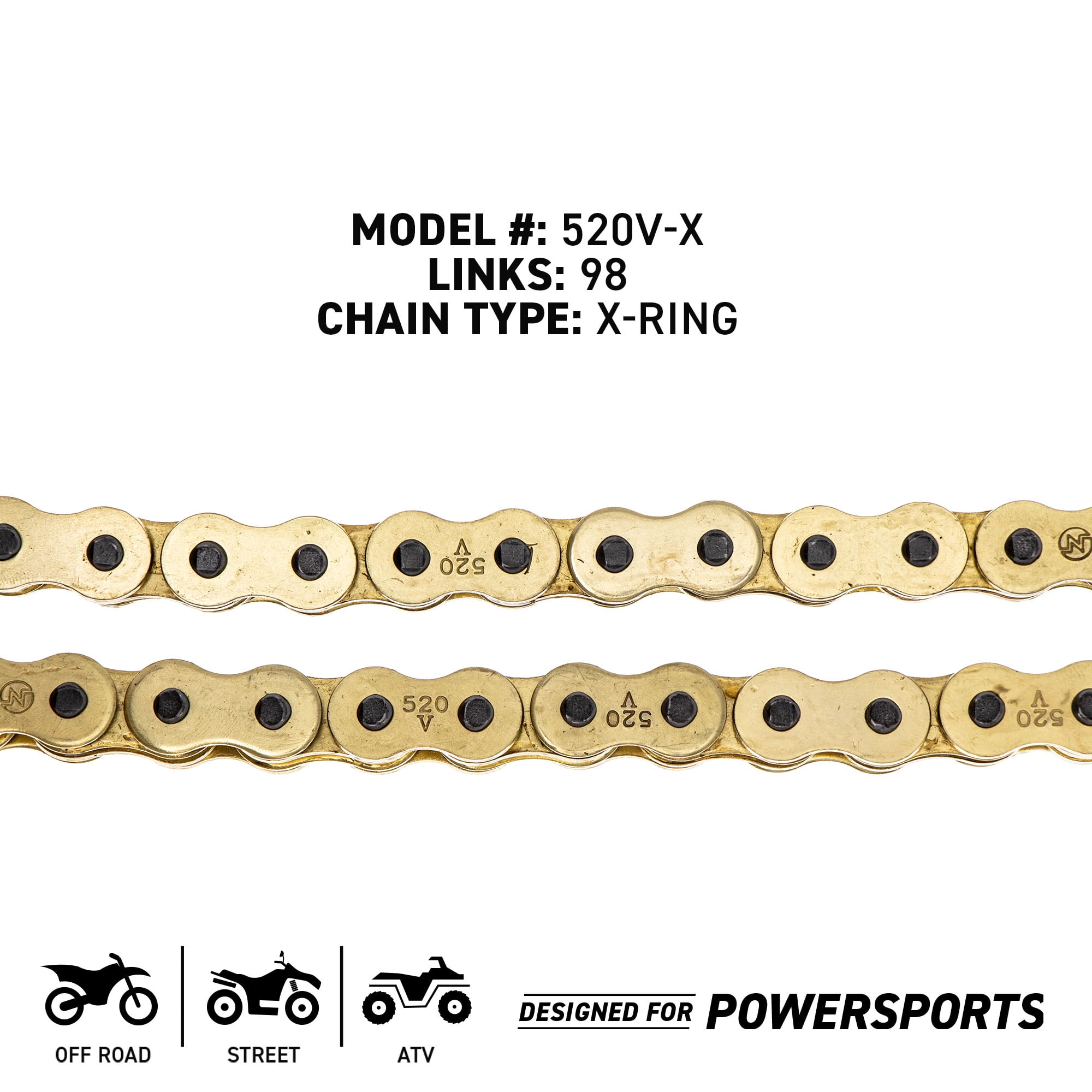 Niche Sprocket Chain Set Kawasaki Ninja 400 14/41 Tooth 520 X-Ring