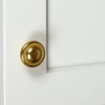 thumbnail image 2 of GlideRite 1.25 in. Round Beaded Cabinet Knobs, Brass Gold, Pack of 10, 2 of 4