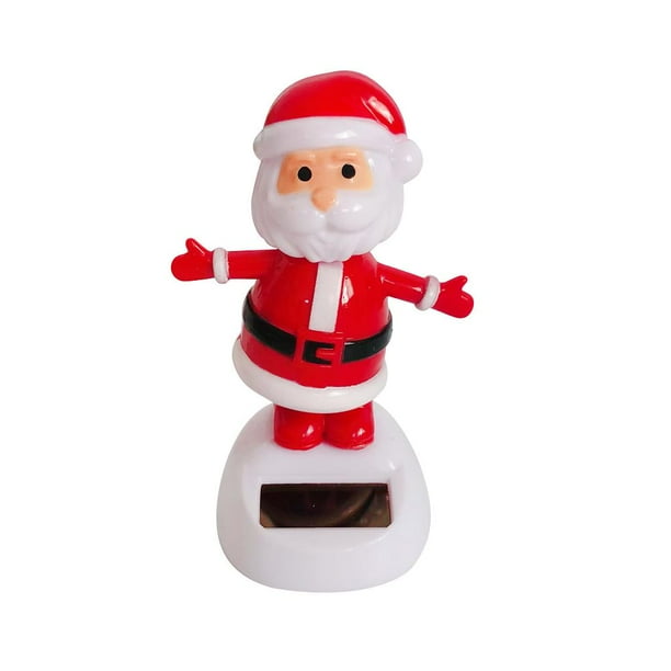Juguete de Energía Solar, Estatuilla de Baile, Hogar, Tablero de Instrumentos Del Coche, Adorno de Ventana, Juguete para Niños Papá Noel