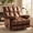 Cream, variant on Oversized Recliner Chair, Large Recliner Chair Chairs for Adults 400LBS, Big and Tall Manual Fabric Heavy Duty Recliner Chair, Extra Wide Recliners for Living Room, Brown
