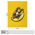 thumbnail image 4 of RUIYC Monkey Blanket Super Soft Throw Blankets Lightweight Animal Plush Bedding Monkey Stuff Blanket Gifts for Men Women Kids Girls Boys Bed Decor 40''X50'' White, 4 of 6
