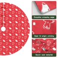 thumbnail image 6 of 36 Inch Christmas Tree Skirt – Velvet Plush Tree Mat, Soft Thickened Polyester with Red Ties, Single-Sided Printing, Available in 30in/36in/48in, Perfect for Holiday Xmas Tree Decoration, 6 of 7