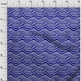 thumbnail image 3 of oneOone Cotton Poplin Twill Indigo Blue Fabric Abstract Stripe Craft Projects Decor Fabric Printed By The Yard 56 Inch Wide, 3 of 5