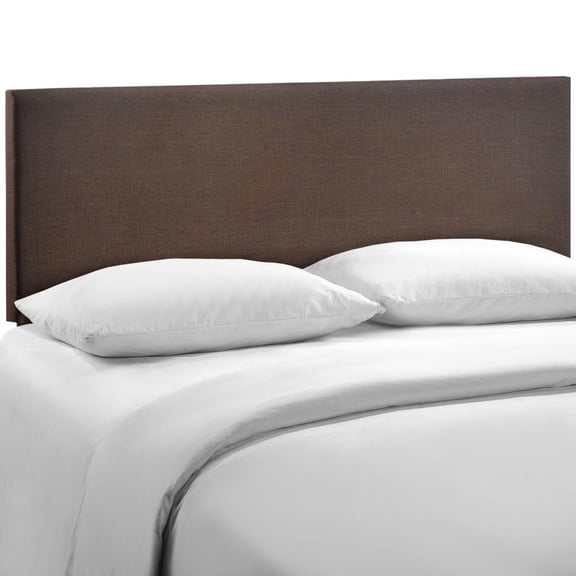 Modway Region Queen Upholstered Headboard in Dark Brown