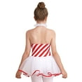 thumbnail image 2 of vastwit Kids Girls Candy Cane Stripes Ballet Dance Dress Christmas Carnival Performance Costume Red 14, 2 of 7