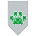 thumbnail image 4 of Pet and Dog Bandana Screen Printed, "Green Swiss Dot Paw", 4 of 10