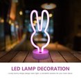 thumbnail image 5 of FRCOLOR Neon Light Easter Bunny Neon Light Creative LED Table Light Unique Party Night Lamp,11.02"X4.53"X3.94", 5 of 5