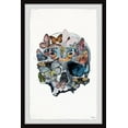 thumbnail image 2 of Parvez Taj "Magnificent Butterfly Skull" Framed Painting Print, 2 of 6