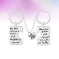 thumbnail image 3 of 3PCS Hanging Keychains Father's Day Gift Key Holder Necklace Pendant Alloy Key Rings Craft Ornaments (2PCS Keychains, 1PC Necklace), 3 of 9