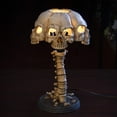 thumbnail image 4 of Ebros Gift Incomplete Resurrection Skull Faced Lamp Resin Home Decor, 4 of 5