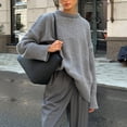 thumbnail image 4 of Mlzmgr Sweaters for Women Oversized Long Sleeve Pullover Tops Loose Comfy Crewneck Blouses Fall Winter, 4 of 6