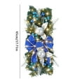 thumbnail image 3 of BJUTIR The Cordless Prelit Stairway Trim Christmas Wreaths For Front Door Holiday Wall Window Hanging Ornaments For Indoor Outdoor Home Xmas Decor, 3 of 9