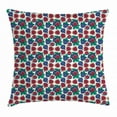 thumbnail image 1 of Fig Throw Pillow Cushion Cover, Hand Drawn Style Pattern of Ripe and Juicy Fig Fruit Cut in Half with Green Leaves, Decorative Square Accent Pillow Case, 18 X 18 Inches, Multicolor, by Ambesonne, 1 of 2