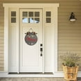 thumbnail image 4 of Eveokoki 12" Be Merry Sign Christmas Welcome Sign for Front Door Round Wooden Hanging Wreaths for Porch Home Wall Decor Farmhouse Christmas Holiday Decoration Outdoor Indoor, 4 of 5