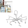 thumbnail image 3 of WHAMVOX  Clothes Hanger Clip Drying Rack Laundry Clothing Hangers Coat Hanging Silver, 3 of 8