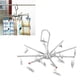 thumbnail image 4 of Percha de acero inoxidable plegable con gancho antideslizante para secar ropa, con 16 pinzas para el hogar y el dormitorio., 4 of 7