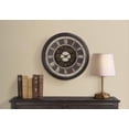 thumbnail image 3 of Clocks - 23" Round - Gear Mechanism - Wall Clock - Brown - Transitional, 3 of 6
