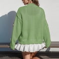 thumbnail image 5 of Women's Floral Sweater Cardigan Cute 3D Flower V Neck Button Down Sweater Jackets Casual Long Sleeve Fall Outfit, 5 of 6